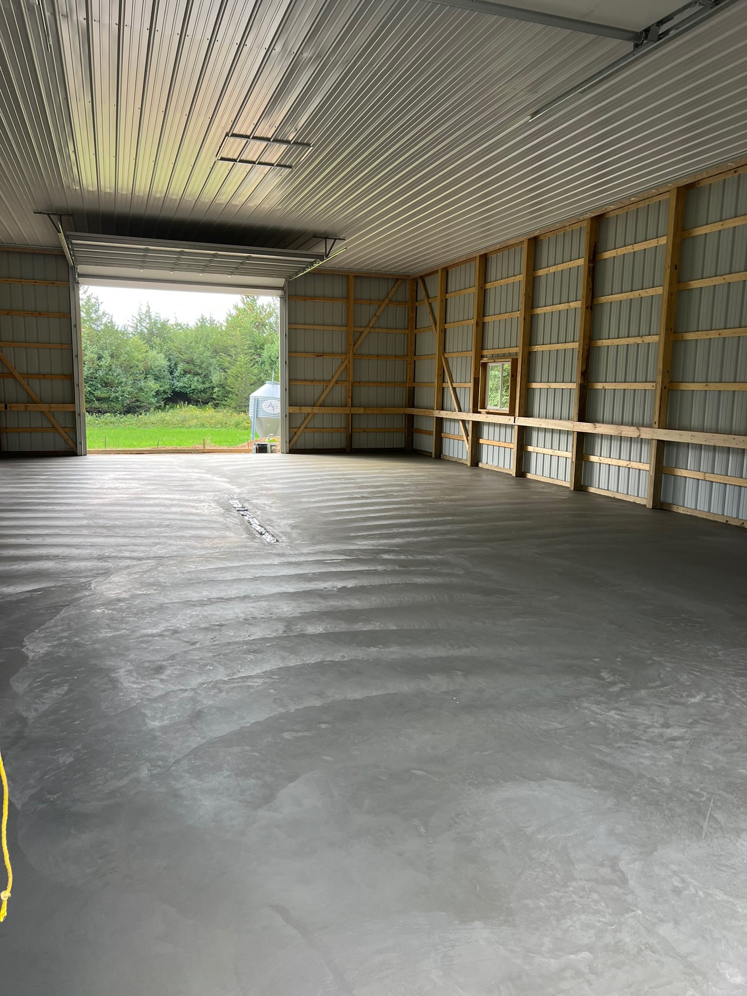 Garage floor and shed slab by Masterset Concrete