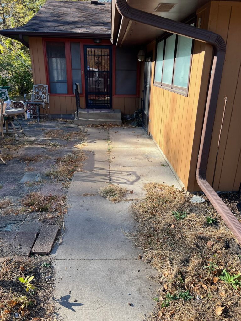 New residential concrete driveway and garage slab installation in Minnesota by Masterset Concrete